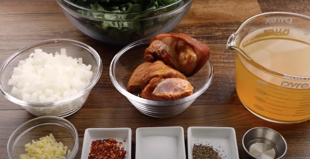 ingredients for slow cooker collard greens